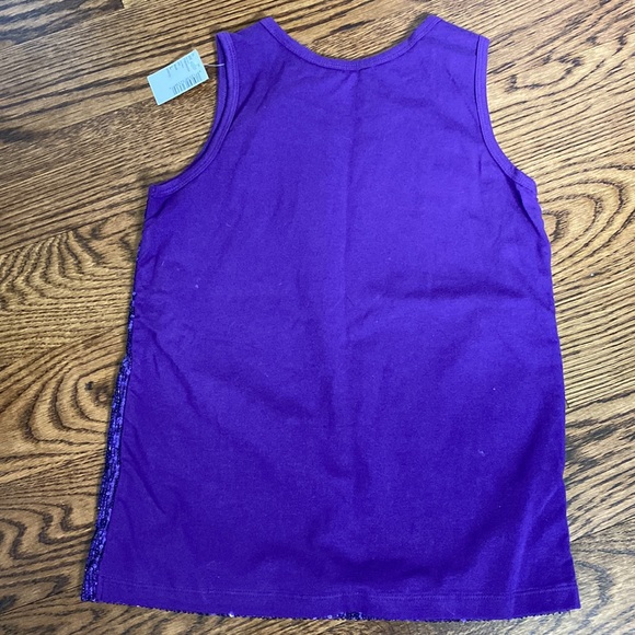 TCP purple sequin LOVE tank top - Picture 2 of 2